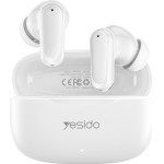 Yesido - Wireless Earbuds (TWS38) - Track System Stereo, Microphone, Bluetooth 5.4, In-Ear Design, 250mAh - White - (TWS38;White)