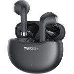 Yesido - Wireless Earbuds - With Bluetooth V5.3, Half-In-Ear Design, Touch Control, Noise Cancelling, 320mAh - Black - (TWS21)