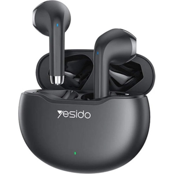 Yesido - Wireless Earbuds - With Bluetooth V5.3, Half-In-Ear Design, Touch Control, Noise Cancelling, 320mAh - Black - (TWS21)