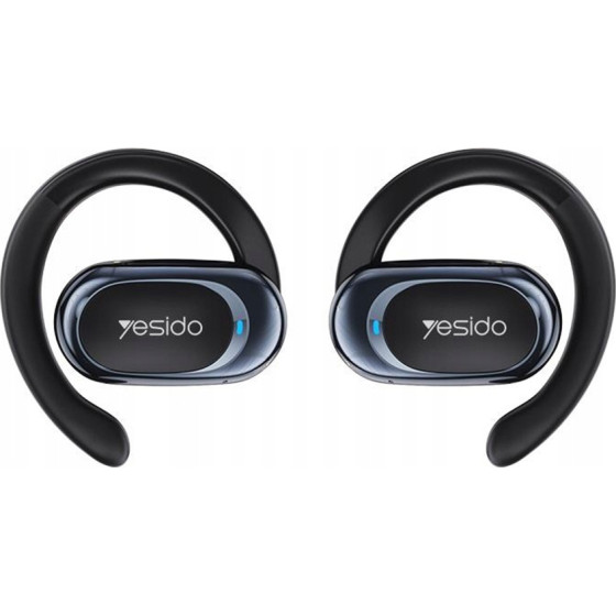 Yesido - Wireless Earbuds - With Bluetooth V5.3, Open-Ear Design, Air Conduction Sound, 600mAh, Led - Black - (YSP13)
