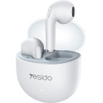 Yesido - Wireless Earbuds - With Microphone, Bluetooth 5.3, Half-in-Ear Design, 250mAh - White - (TWS35)