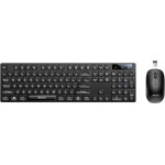 Yesido - Wireless Keyboard And Mouse Set - 2.4GHz, 1000DPI, Plug&Play, Smart Chip - Black - (KB42)