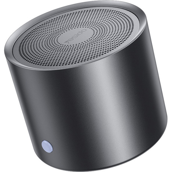 Yesido - Wireless Speaker - Bluetooth 5.0, Bass Diaphragm, Ultra Mini Size, IPX5 Waterproof, Type-C, 700mAh - Black - (YSW30)