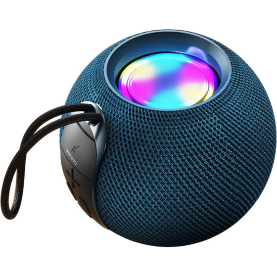 Yesido - Wireless Speaker - Bluetooth 5.1, Rgb Lights, Portable, Surround Sound, TF, USB, DC5V, 1200mAh, 5W - Blue - (YSW13)