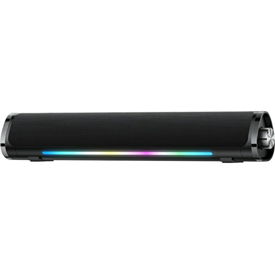 Yesido - Wireless Speaker - Bluetooth 5.3, Audio System Sound Amplifier, Rgb Lights, TF, AUX, USB, 1200mAh - Black - (YSW27)