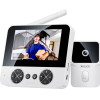 Yesido - Wireless Video Intercom Doorbell (KM27) - 2.4G, 2K Hd 1080*720px, 1000mAh, 4.3'' Tft Screen - White