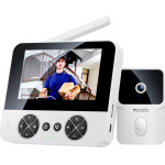 Yesido - Wireless Video Intercom Doorbell (KM27) - 2.4G, 2K Hd 1080*720px, 1000mAh, 4.3'' Tft Screen - White