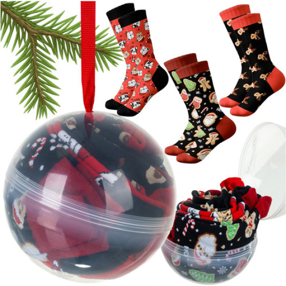 Ruhhy Christmas Socks - 3 pcs. Sizes 38-43 26438 - (18639-0)
