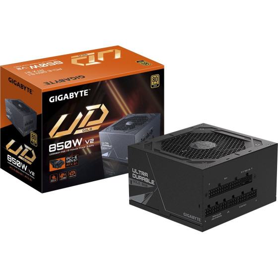 Gigabyte UD850GM 850W PG5 V2 - Power supply, Black - (GP-UD850GM PG5 V2)