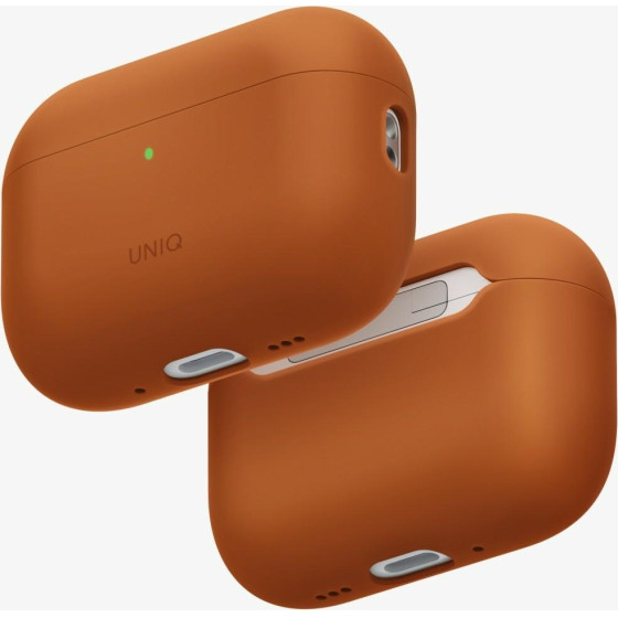 UNIQ Case Lino For Airpods Pro 3 Gen Silicone Orange - (UNIQ-AIRPODSPRO3-LINOSUNORG)