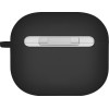 UNIQ Case Nexo Airpods 4 + Ear Hooks Silicone Black - (UNIQ-AIRPODS(2024)-NEXOBLK)