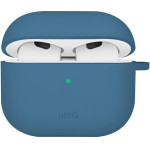 UNIQ Case Nexo Airpods 4 + Ear Hooks Silicone Pacific Blue - (UNIQ-AIRPODS(2024)-NEXOPBLU)