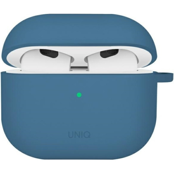 UNIQ Case Nexo Airpods 4 + Ear Hooks Silicone Pacific Blue - (UNIQ-AIRPODS(2024)-NEXOPBLU)