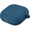 UNIQ Case Nexo Airpods 4 + Ear Hooks Silicone Pacific Blue - (UNIQ-AIRPODS(2024)-NEXOPBLU)