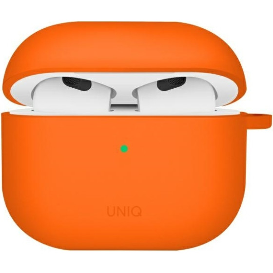 UNIQ Case Nexo Airpods 4 + Ear Hooks Silicone Volt Orange - (UNIQ-AIRPODS(2024)-NEXOVORG)