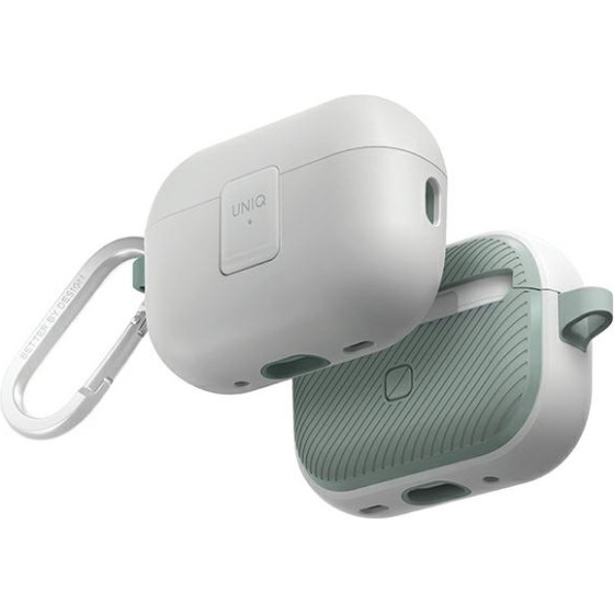 UNIQ Clyde Lock Case Airpods Pro 2 (2022/2023) white-mint/Dove white-Soft Mint - (UNIQ-AIRPODSPRO2-CLYDWHSMN)