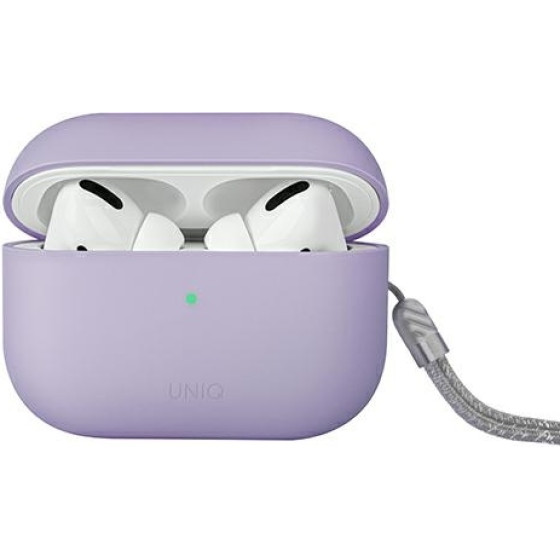 UNIQ Lino Case Airpods Pro 2 Gen Silicone Lilac - (UNIQ-AIRPODSPRO2-LINOLAV)