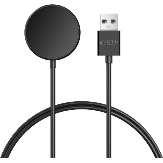 Tech-Protect MC03 Ultraboost Magnetic Charging Usb Cable 100CM Samsung Galaxy Watch BLACK