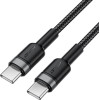 Acefast - Data Cable (C22-03) - Fast Charge, Type-C To Type-C, 60W, 3A, Nylon Braid, FCC, CE, RoHS, EAC, 1.2m - Black
