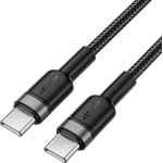 Acefast - Data Cable (C22-03) - Fast Charge, Type-C To Type-C, 60W, 3A, Nylon Braid, FCC, CE, RoHS, EAC, 1.2m - Black