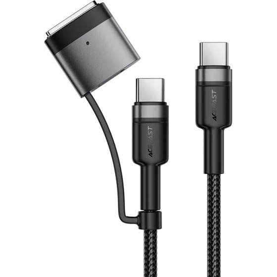 Acefast - Data Cable (C22-05) - Fast Charging, Type-C To Type-C, Magsafe 3 Adapter, 240W, 48V/5A, 1.2m - Black