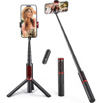 Acefast - Selfie Stick (E31) - With Automatic Tripod, Long Telescopic Rod, Remote Control, 177cm, For 60-95mm Phones - Black