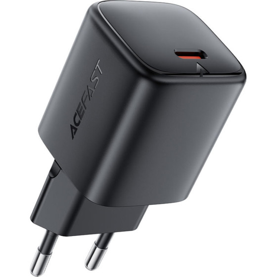 Acefast - Wall Charger (A119) - Gan Technology, Fast Charge, PD45W, Mini Design, Single USB-C Output - Black