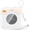 XO Design Powerbank PR258, 10000mAh, 20W, Qc + PD, Beige