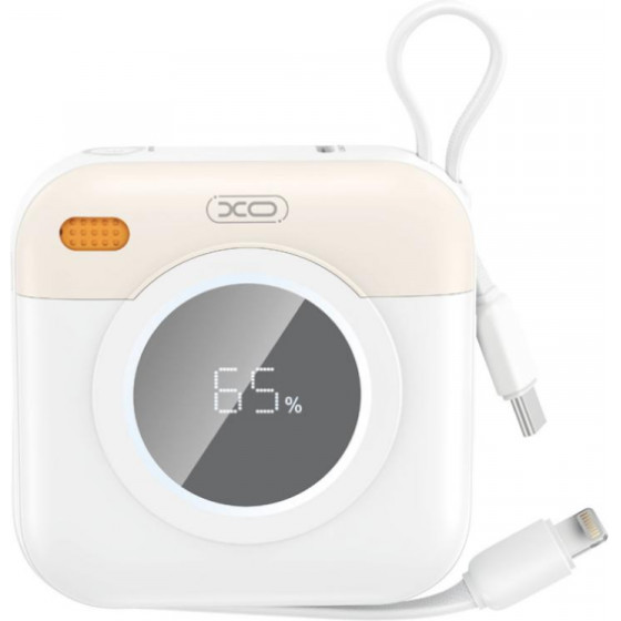 XO Design Powerbank PR258, 10000mAh, 20W, Qc + PD, Beige