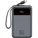 XO Design Powerbank PR267, 20000mAh, 65W, Qc + PD, Grey