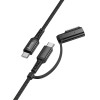 Hoco Cable 2in1 Usb C To Usb C / Mag3 240W 1,8 m U142 black