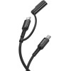 Hoco Cable 2in1 Usb C To Usb C / Mag3 240W 1,8 m U142 black