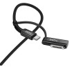 Hoco Cable 2in1 Usb C To Usb C / Mag3 240W 1,8 m U142 black