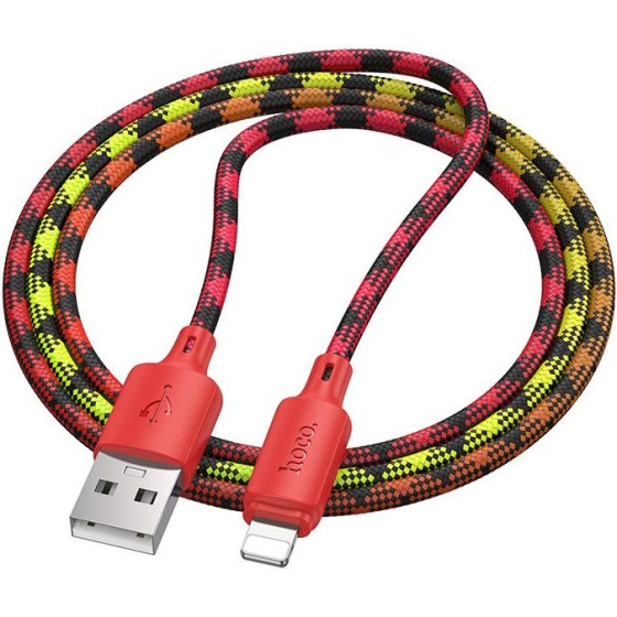 Hoco Cable Usb A To Lightning 2,4A 1 m X116 Gradient red