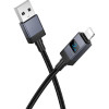 Hoco Cable Usb A To Lightning 2,4A With Display 1 m X118 black