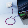 Hoco Cable Usb A To Micro Usb 2,4A 1 m X116 Gradient purple