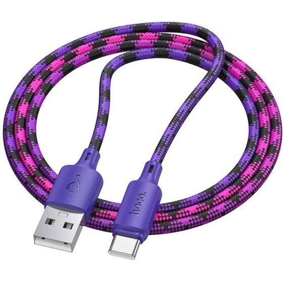 Hoco Cable Usb A To Usb C 3A 1 m X116 Gradient purple