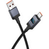 Hoco Cable Usb A To Usb C 5A With Display 1 m X118 black