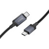 Hoco Cable Usb C To Usb C 3A 60W With Display 1 m X118 black