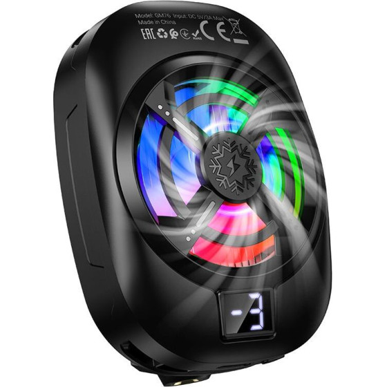 Hoco Mobile Phone Fan Cooler GM76 black