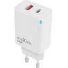 Maxlife MXTC-09-45AC Gan Pd Qc Charger 1x USB-C 1x Usb 45W white