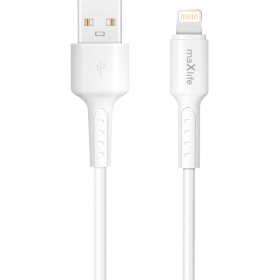 Maxlife MXUC-13 Cable USB-A - Lightning 1,0 m 3,0A white