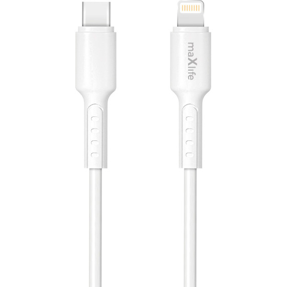 Maxlife MXUC-13 Cable USB-C - Lightning 1,0 m 27W white