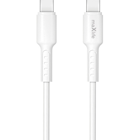 Maxlife MXUC-13 Cable USB-C - USB-C 1,0 m 60W white