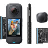 Insta360 X4 Air Starter Bundle - Lightweight 8K 360 Ai Actioncam Selfie stick, 2x battery, Lens Cap - (CINSAAFA/SE03)