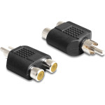Powertech ���������� Rca �������� �� 2x Rca ������ ������ - (CAB-R020)