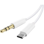 Powertech ������� USB-C �� 3.5mm 1m, ����� - (CAB-UC093)