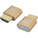 Powertech Hdmi Dummy Plug CAB-DP082 �� LED, 4K/60Hz, ����� - (CAB-H192)