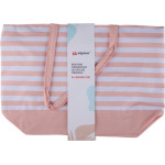 ALPINA - Striped Beach Bag 49.3x16x34 Cm (Apricot / White) - (8711252557731_APRICOT)