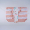 ALPINA - Striped Beach Bag 49.3x16x34 Cm (Apricot / White) - (8711252557731_APRICOT)